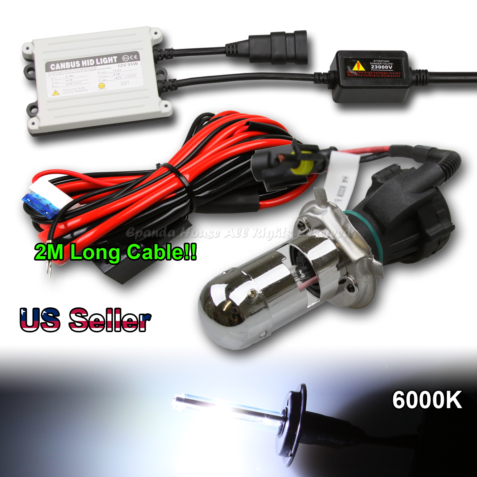 HIGH LOW BI-XENON BEAMS FOR YOUR MOTOCYCLE H4 APPLICATION! 1 YEAR WARRANTY!